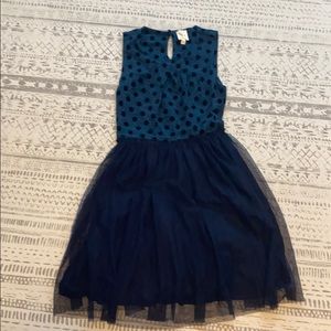 Anthropology polka dot tulle dress